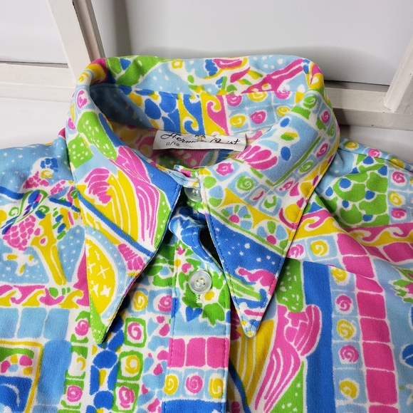 VTG Herman Geist Union 70's Novelty Neon Hipster Psychedelic Magic School Bus - Picture 9 of 15